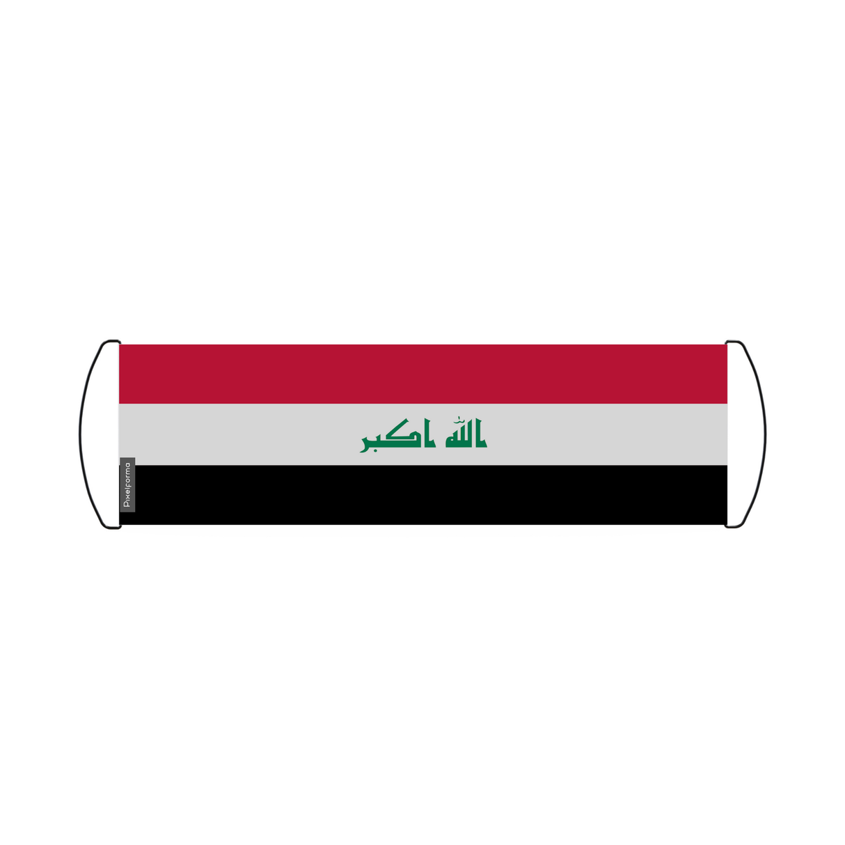 Iraq Flag Scroll Banner 