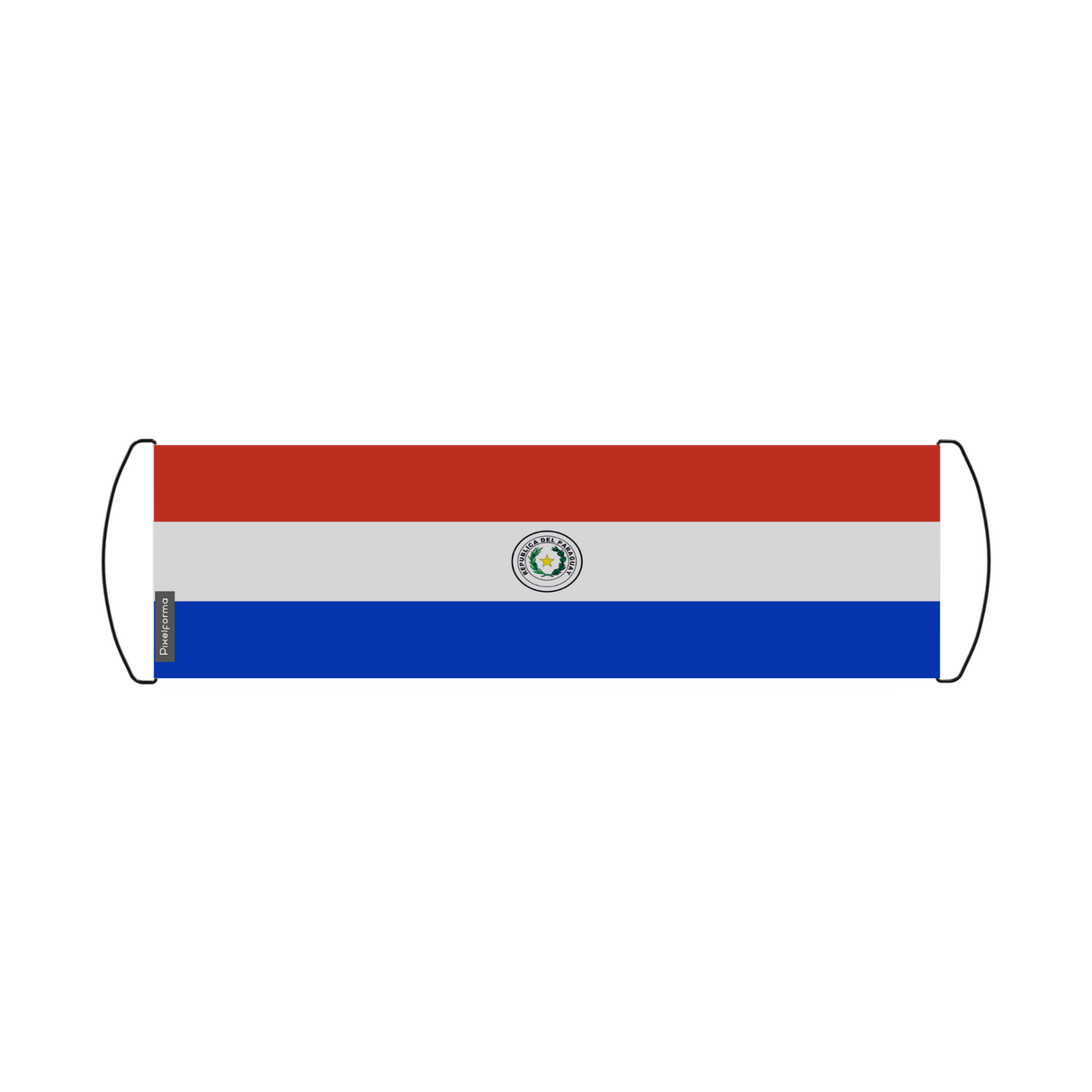 Paraguay flag scroll banner 