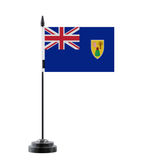 Turks and Caicos Islands Table Flag 