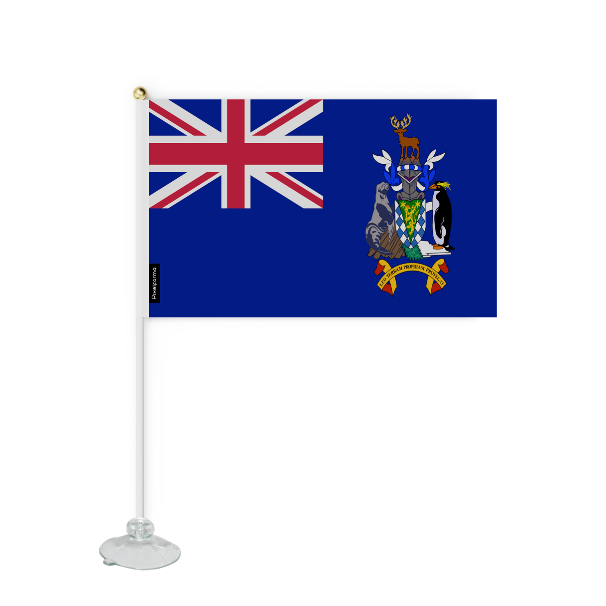 Mini Suction Cup Flag Flag of South Georgia and the South Sandwich Islands