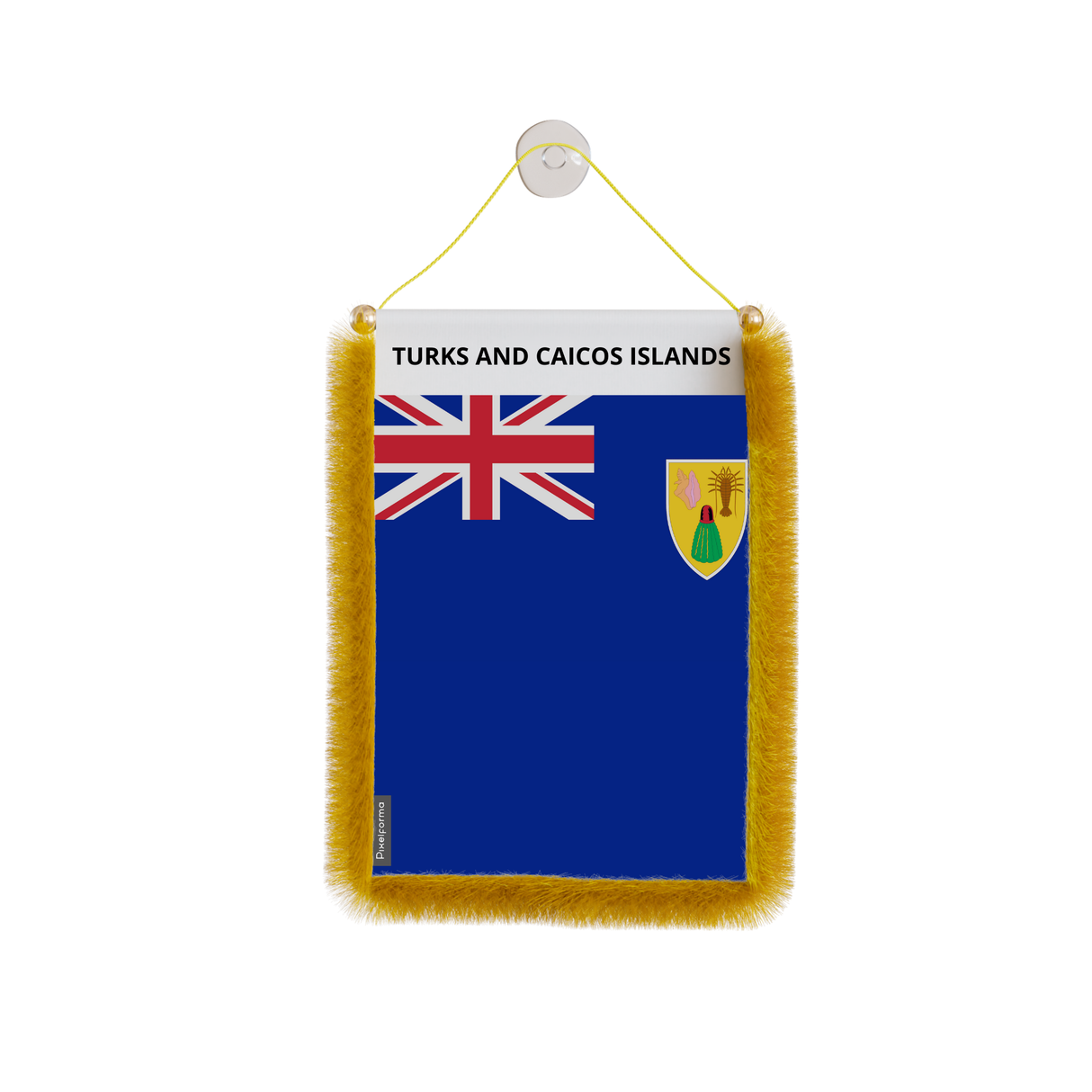 Turks and Caicos Islands Flag Car Pennant