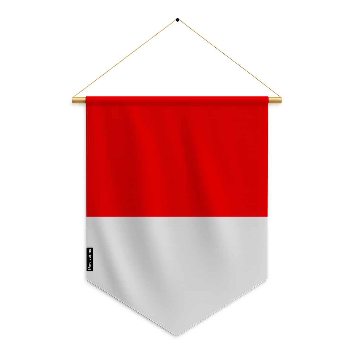 Banderín bandera de Indonesia para colgar en poliéster