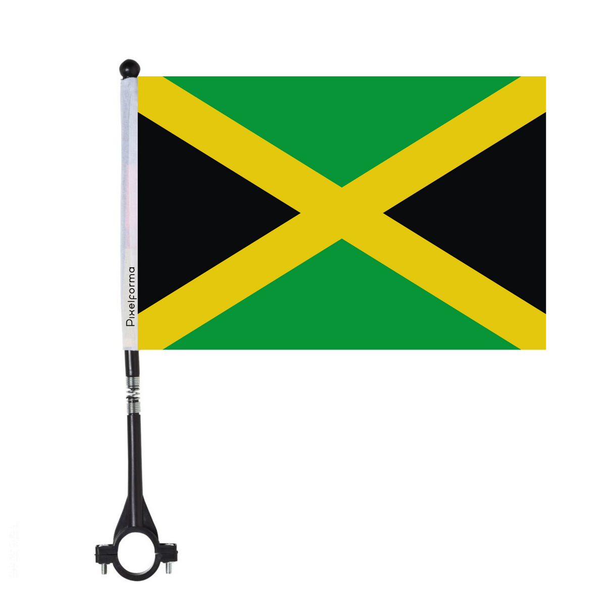 Drapeau de vélo de la Jamaïque en polyester