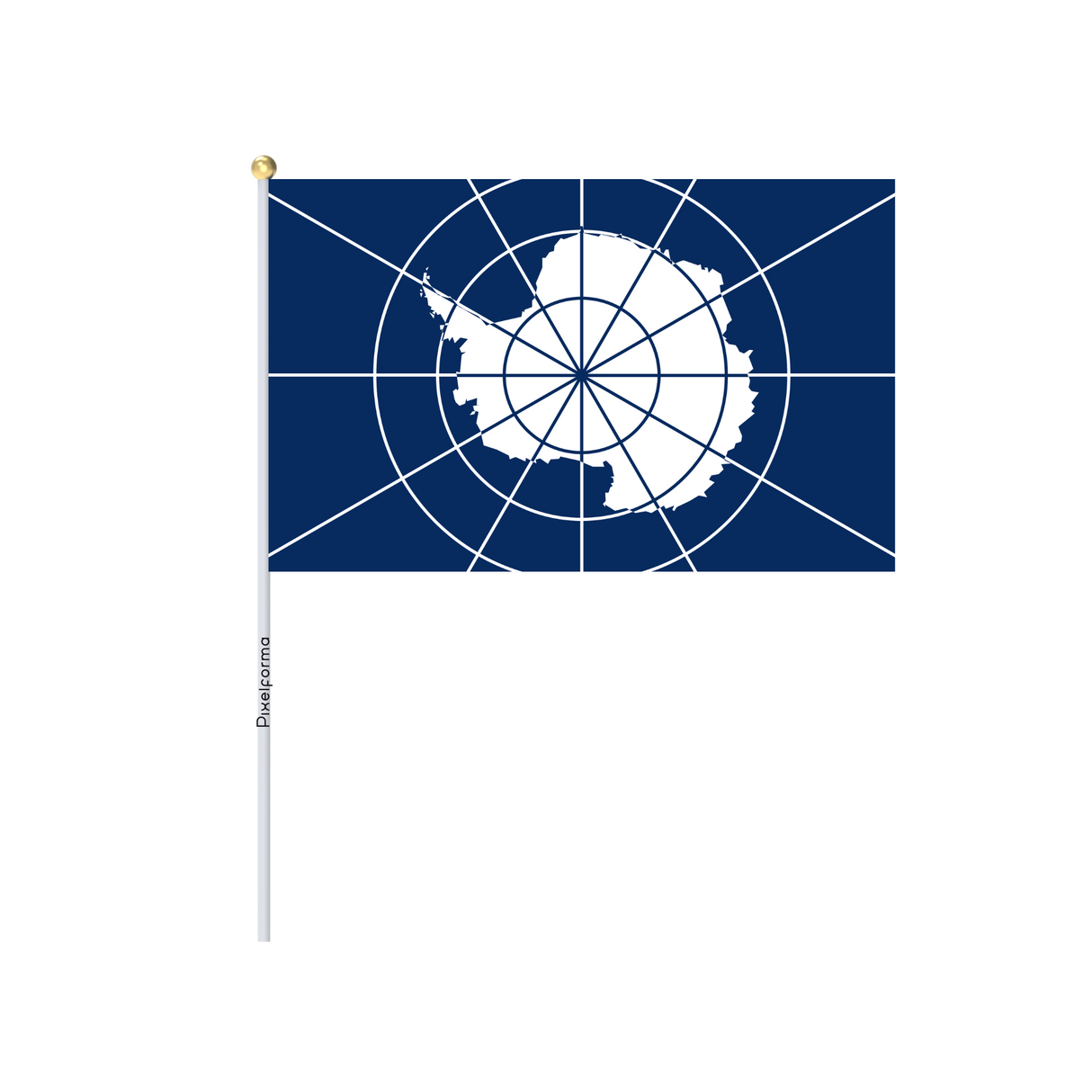 Mini Drapeau de l'Antarctique officiel en plusieurs tailles