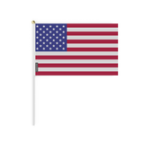 Mini USA flag in multiple sizes 100% polyester