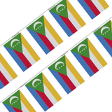 Comoros Flag Garland in several sizes