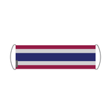 Thailand Flag Scroll Banner 