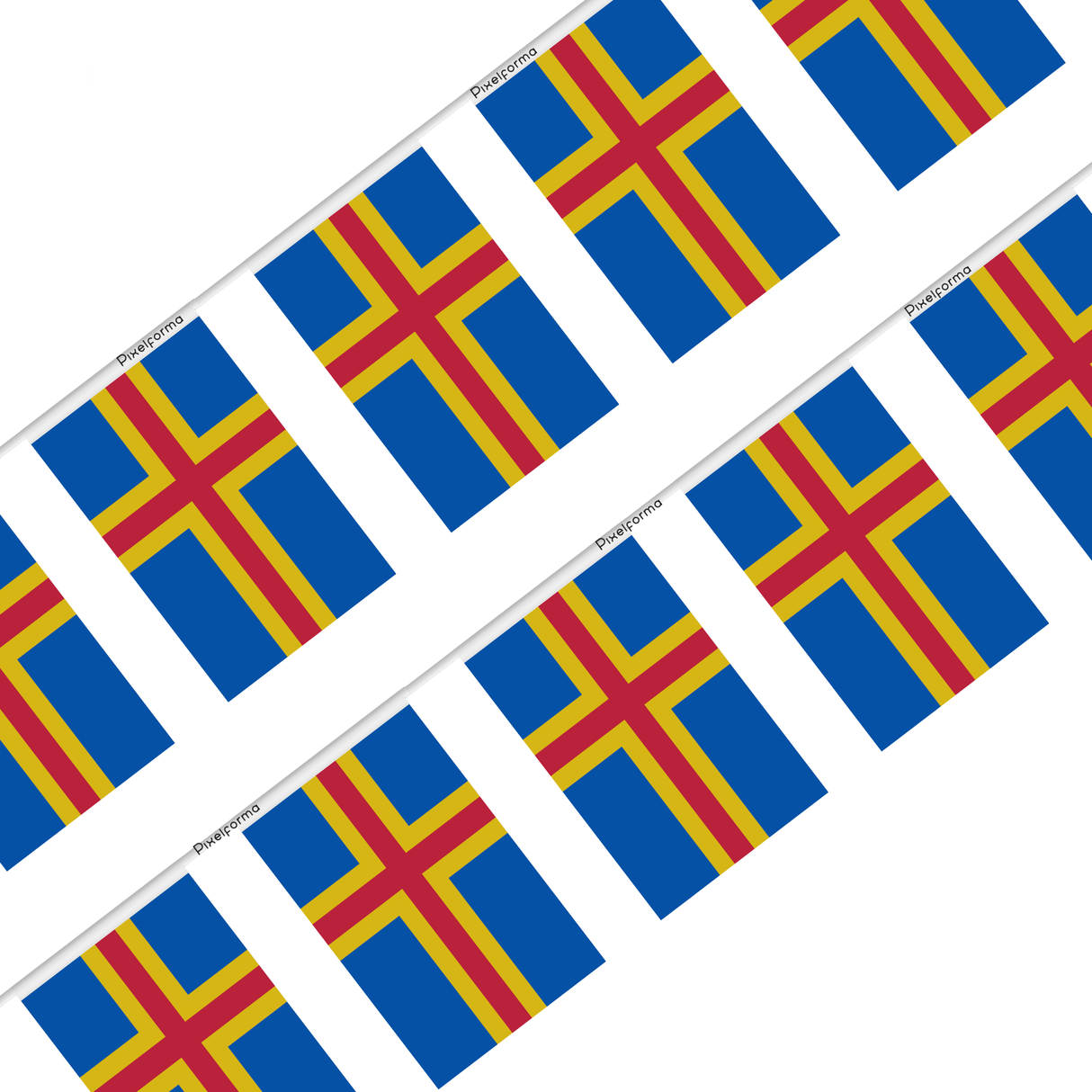 Åland Flag Garland in several sizes