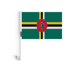 Bandera de coche de poliéster de Dominica