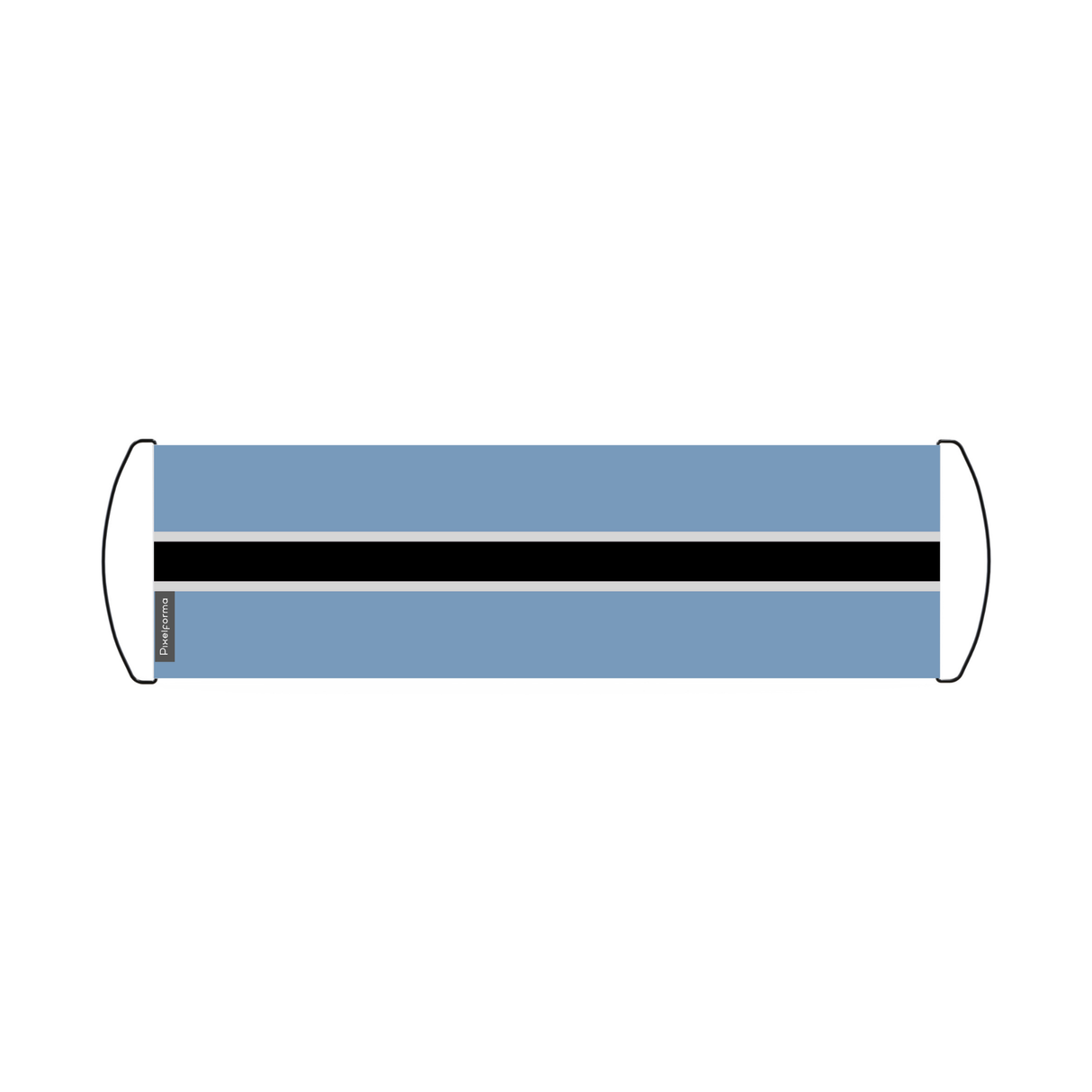 Botswana flag scroll banner 