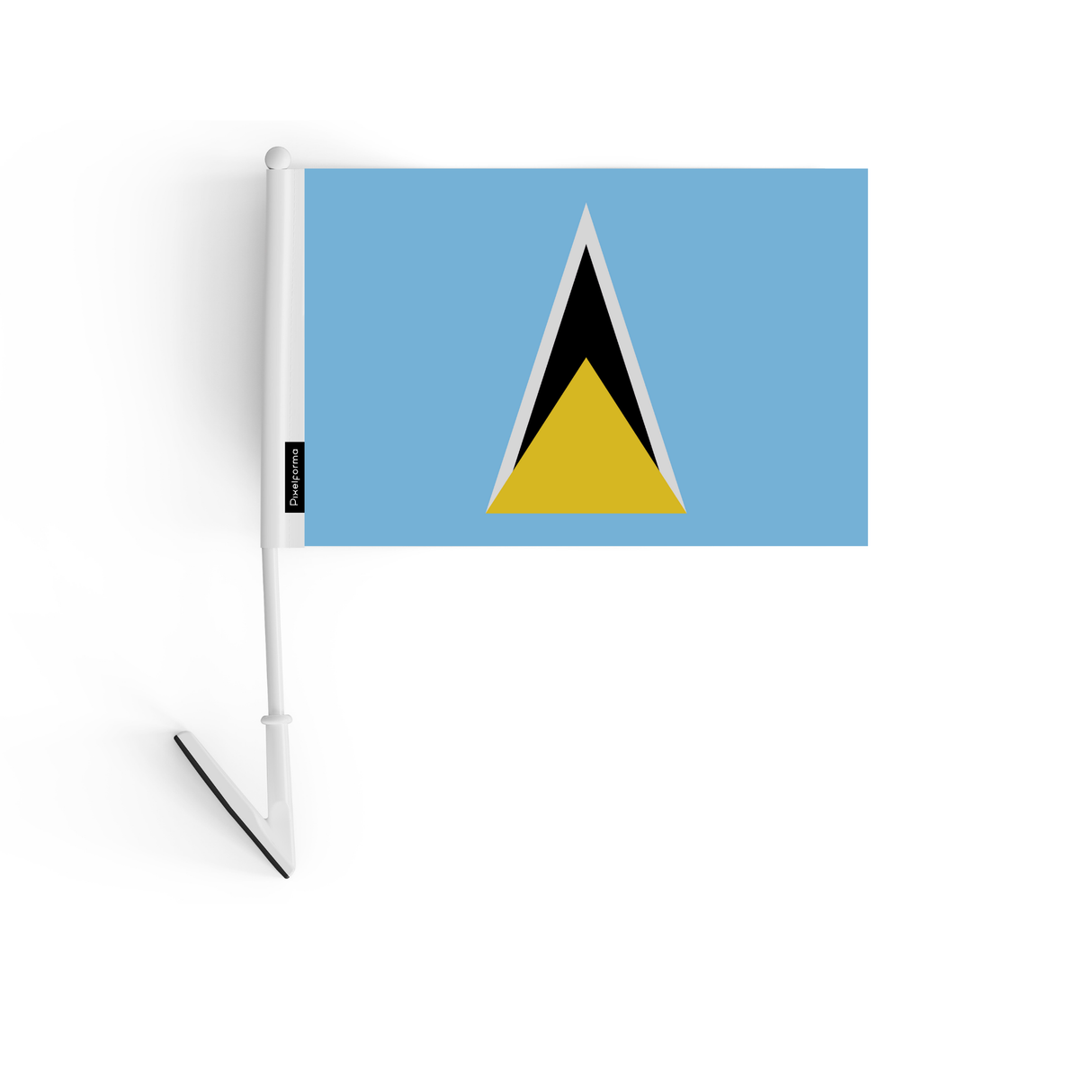 Adhesive flag of Saint Lucia 