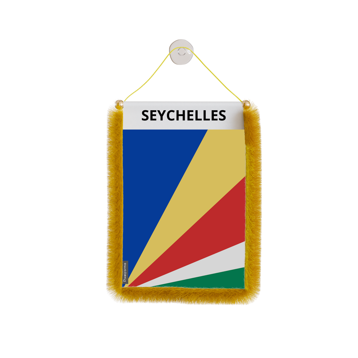 Seychelles Flag Car Pennant