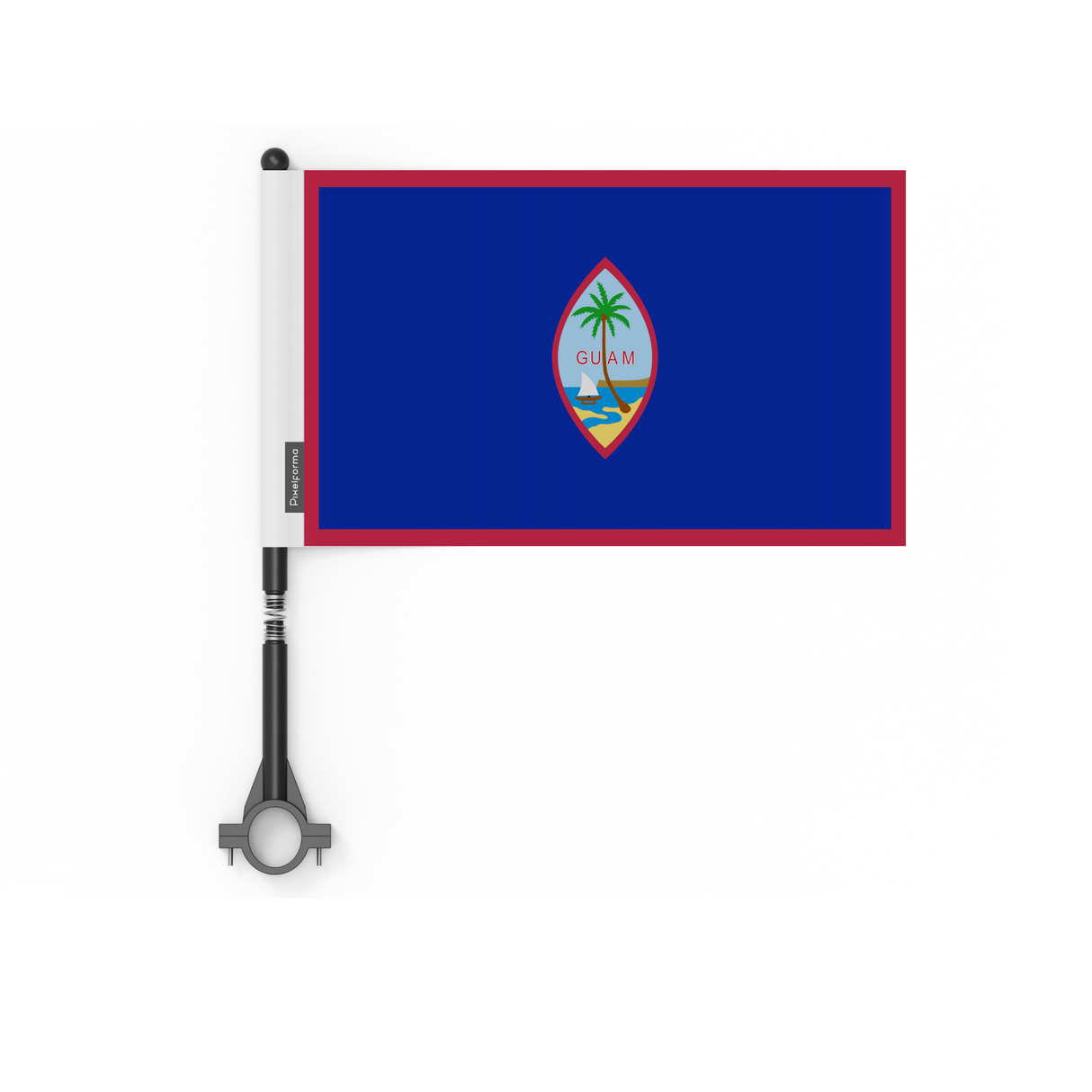 Drapeau de vélo de Guam en polyester