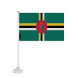 Mini Bandera Ventosa Bandera de Dominica