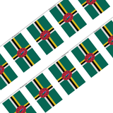 Dominica Flag Garland in Multiple Sizes