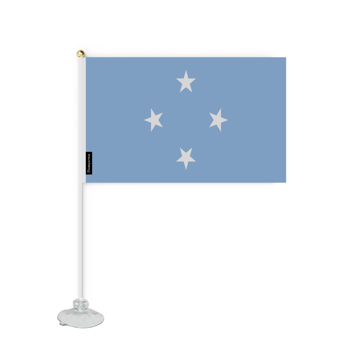 Mini Suction Cup Flag Flag of the Federated States of Micronesia