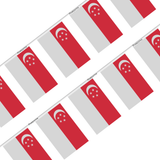 Guirlande Drapeau Singapour en Polyester