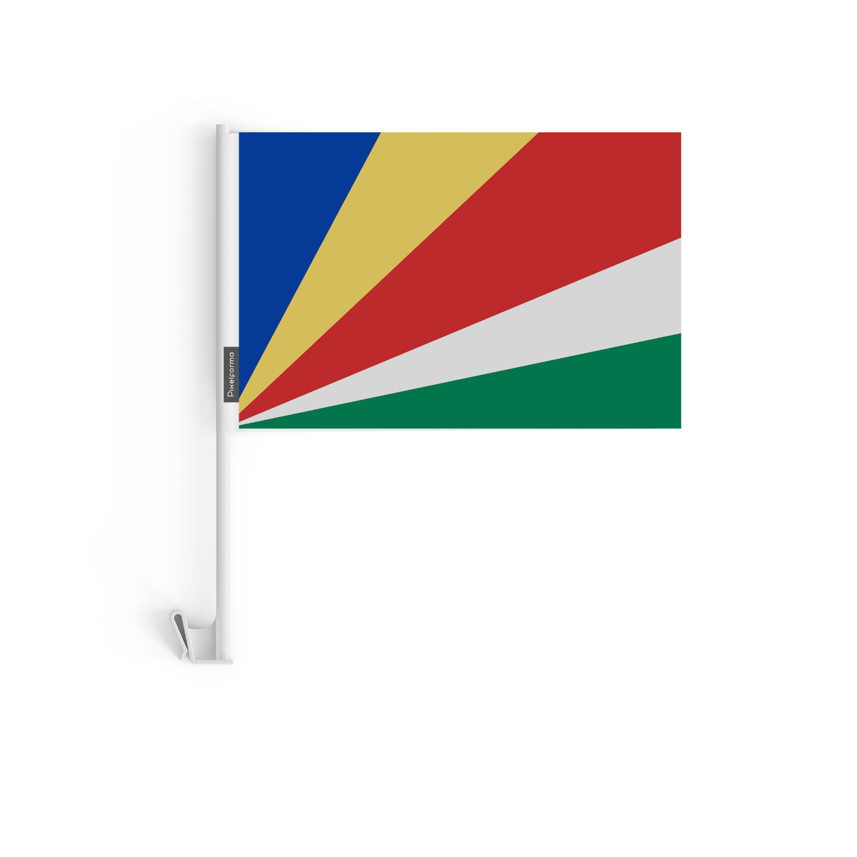 Drapeau voiture des Seychelles en polyester