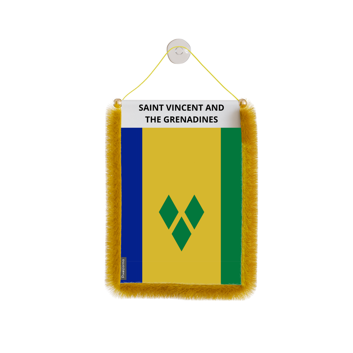 Saint Vincent and the Grenadines Flag Car Pennant