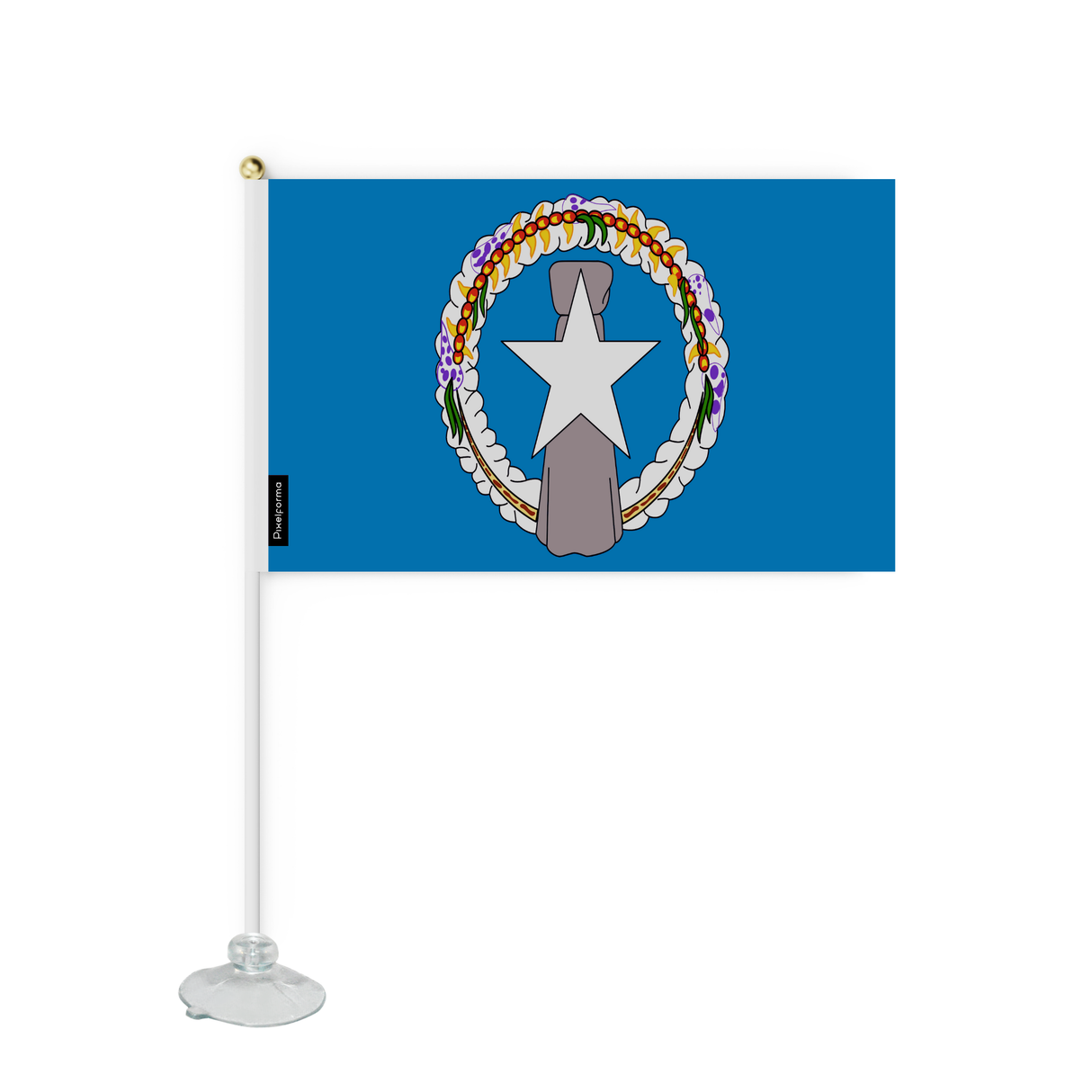 Mini flag suction cup Flag of the Northern Mariana Islands