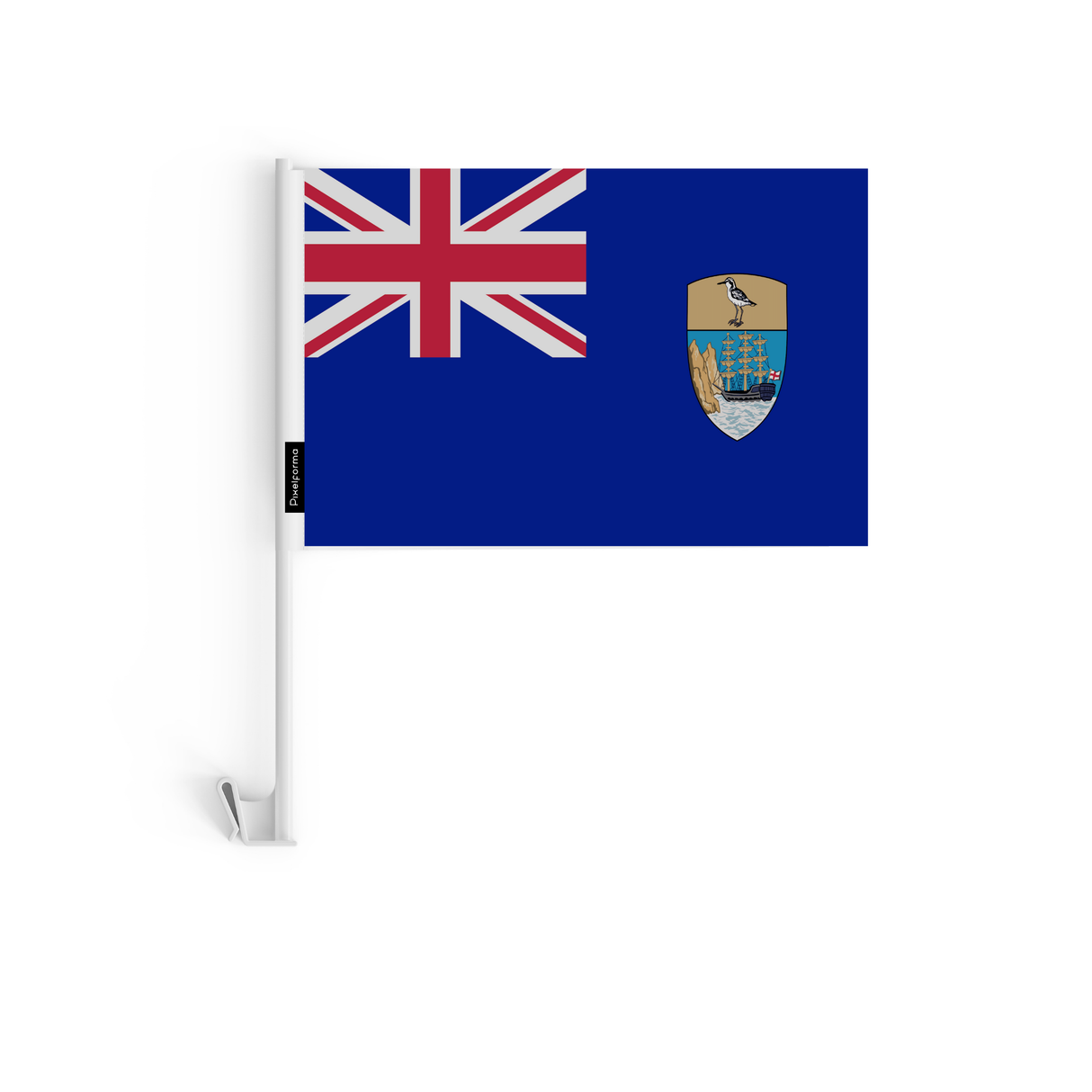 Drapeau voiture de Sainte-Hélène, Ascension et Tristan da Cunha en polyester