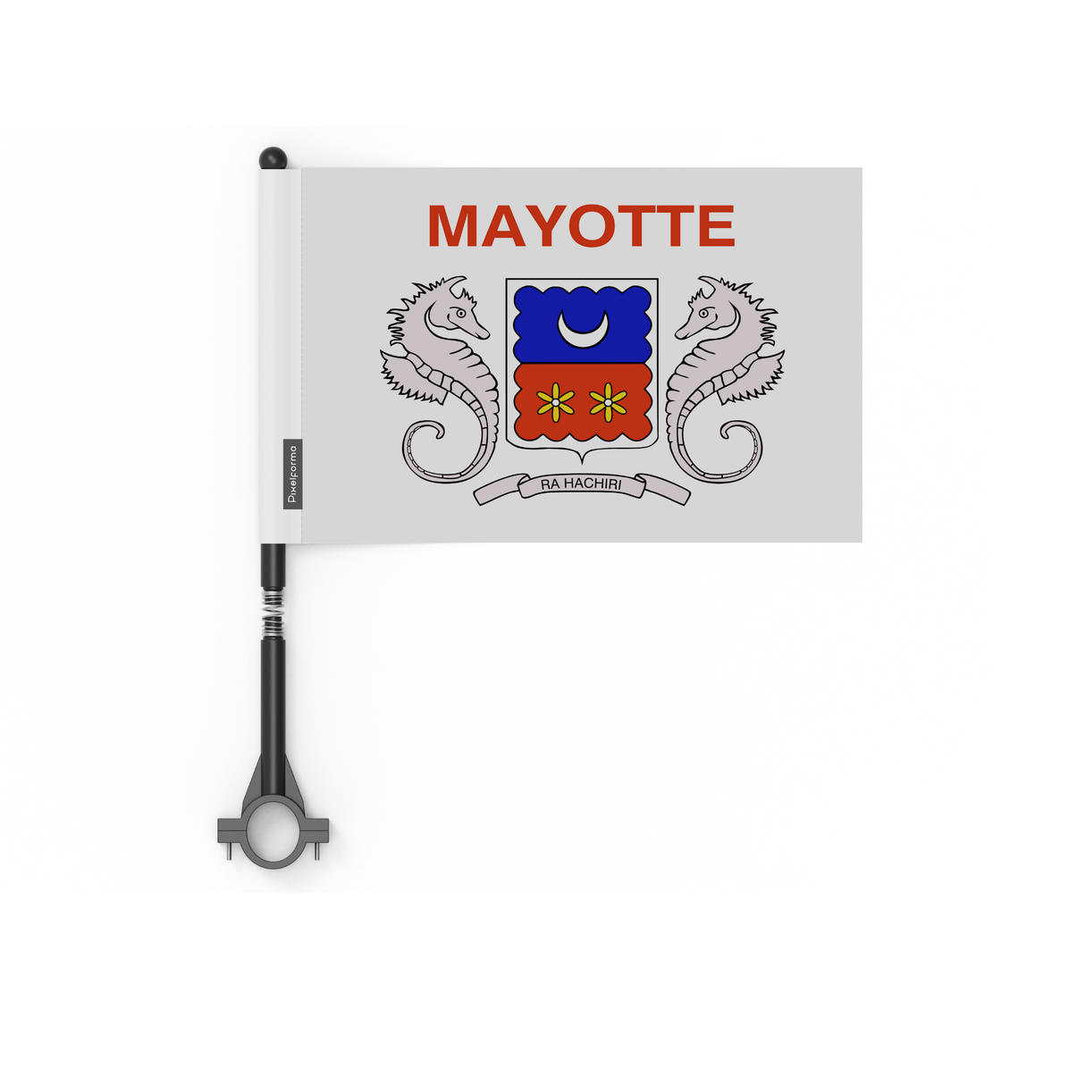 Drapeau de vélo de Mayotte en polyester