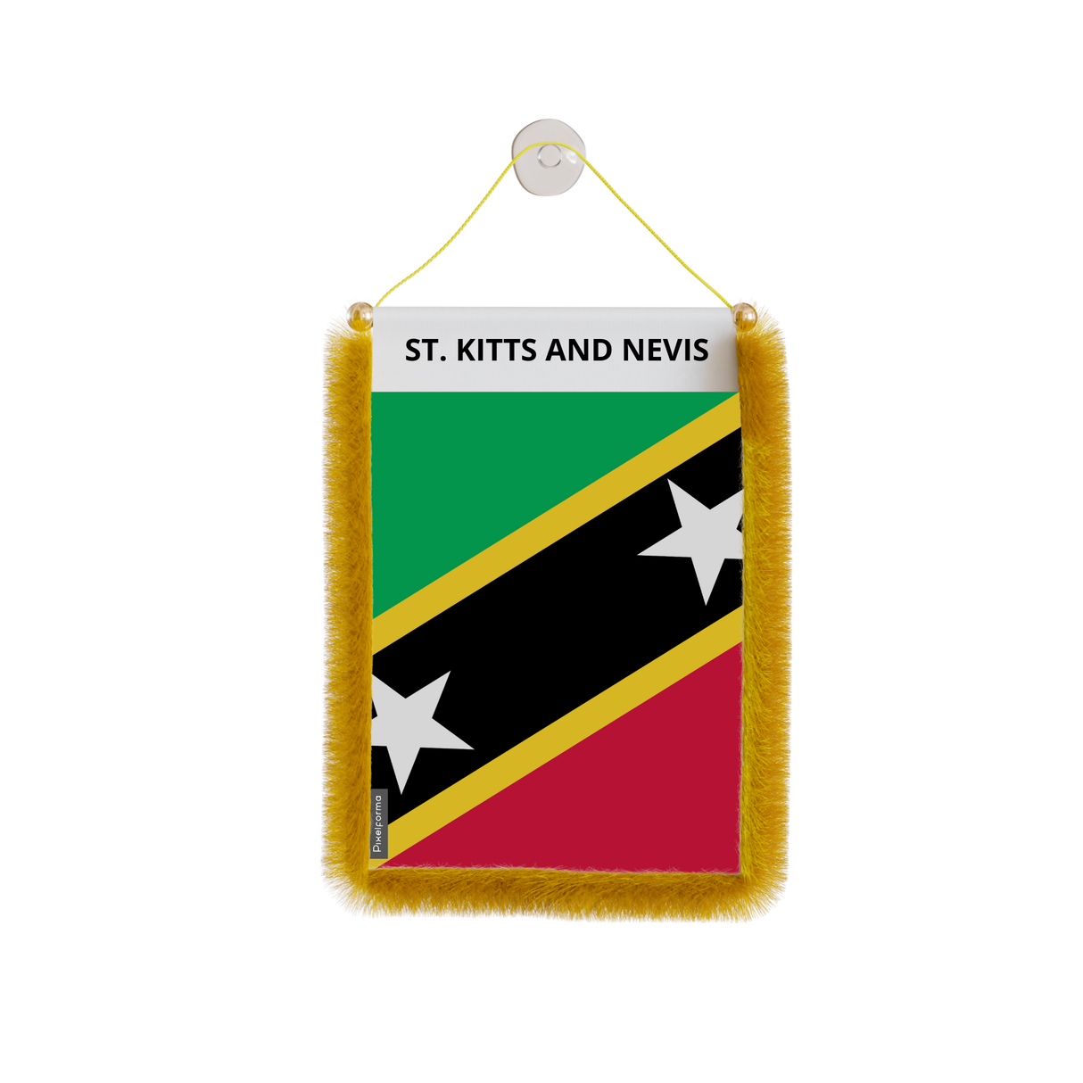 Saint Kitts and Nevis Flag Car Pennant