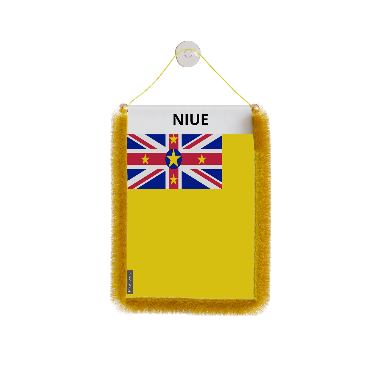 Niue Flag Car Pennant