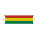 Bolivia flag scroll banner 