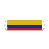 Colombia flag scroll banner 