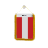 Peru Flag Car Pennant