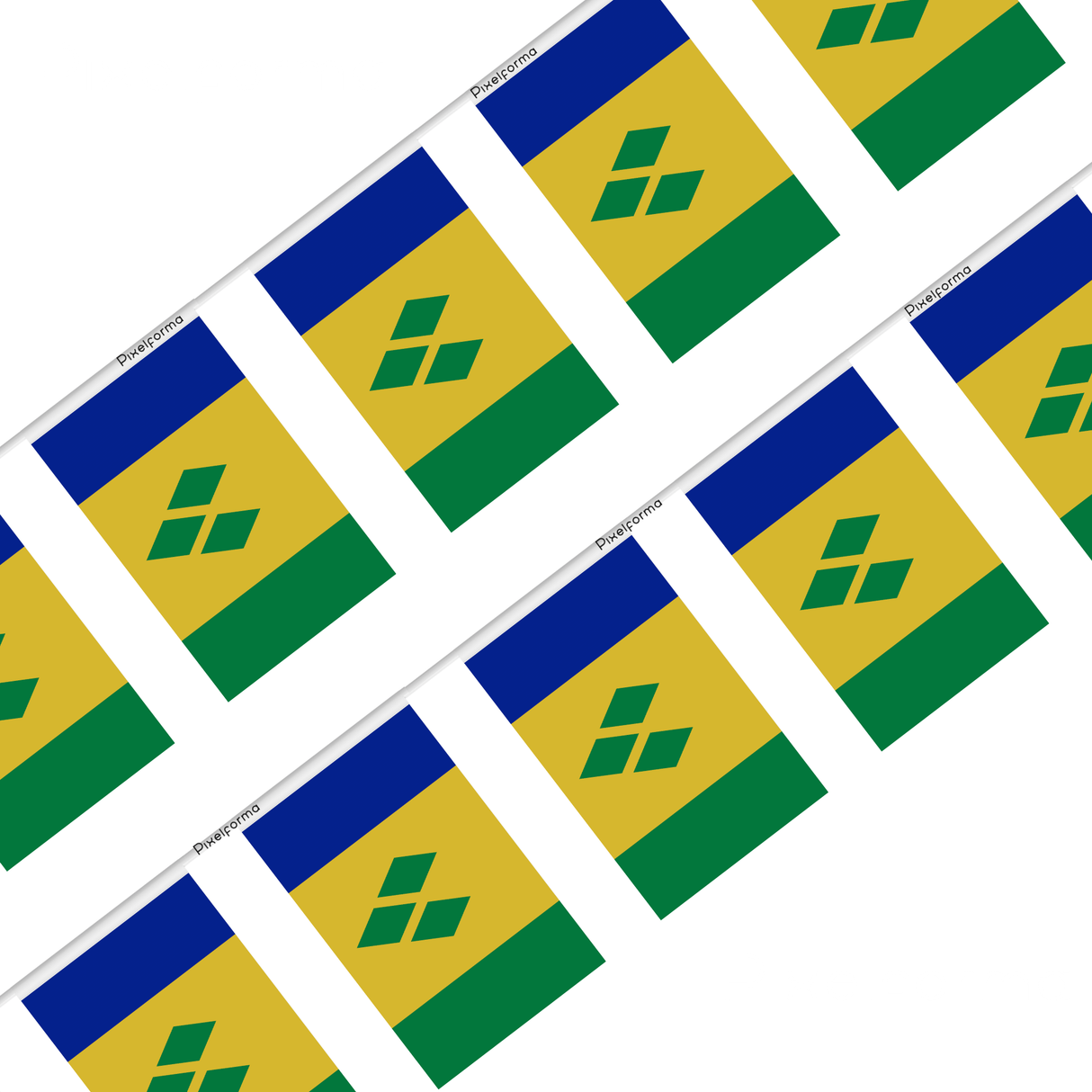 Saint Vincent and the Grenadines Polyester Flag Garland