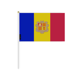 Mini Flag of Andorra in several sizes 100% polyester