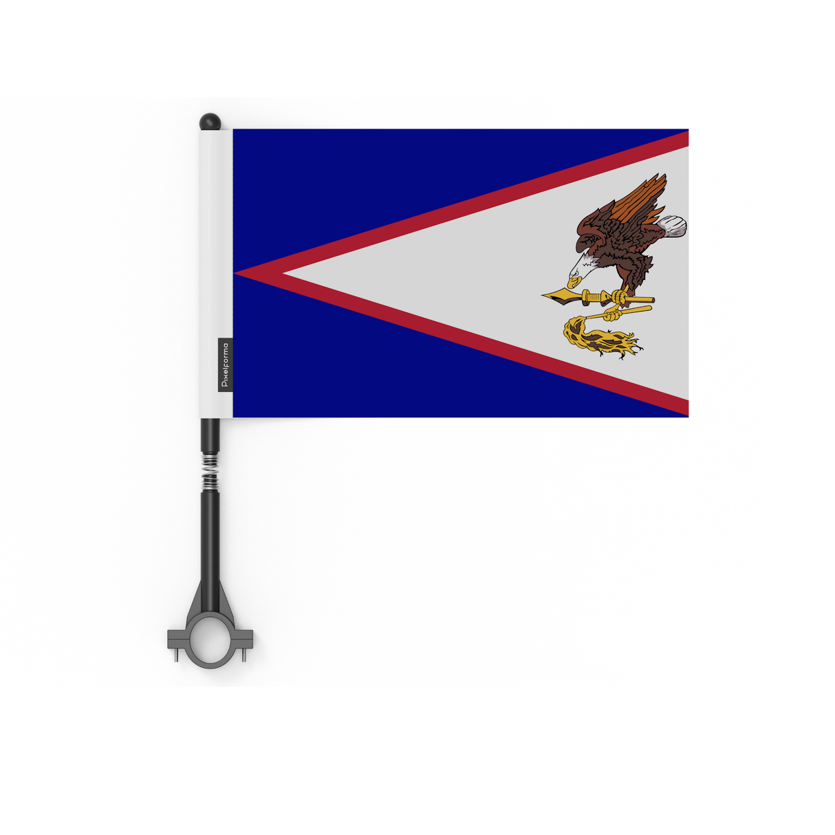 Bandera de bicicleta de poliéster de Samoa Americana