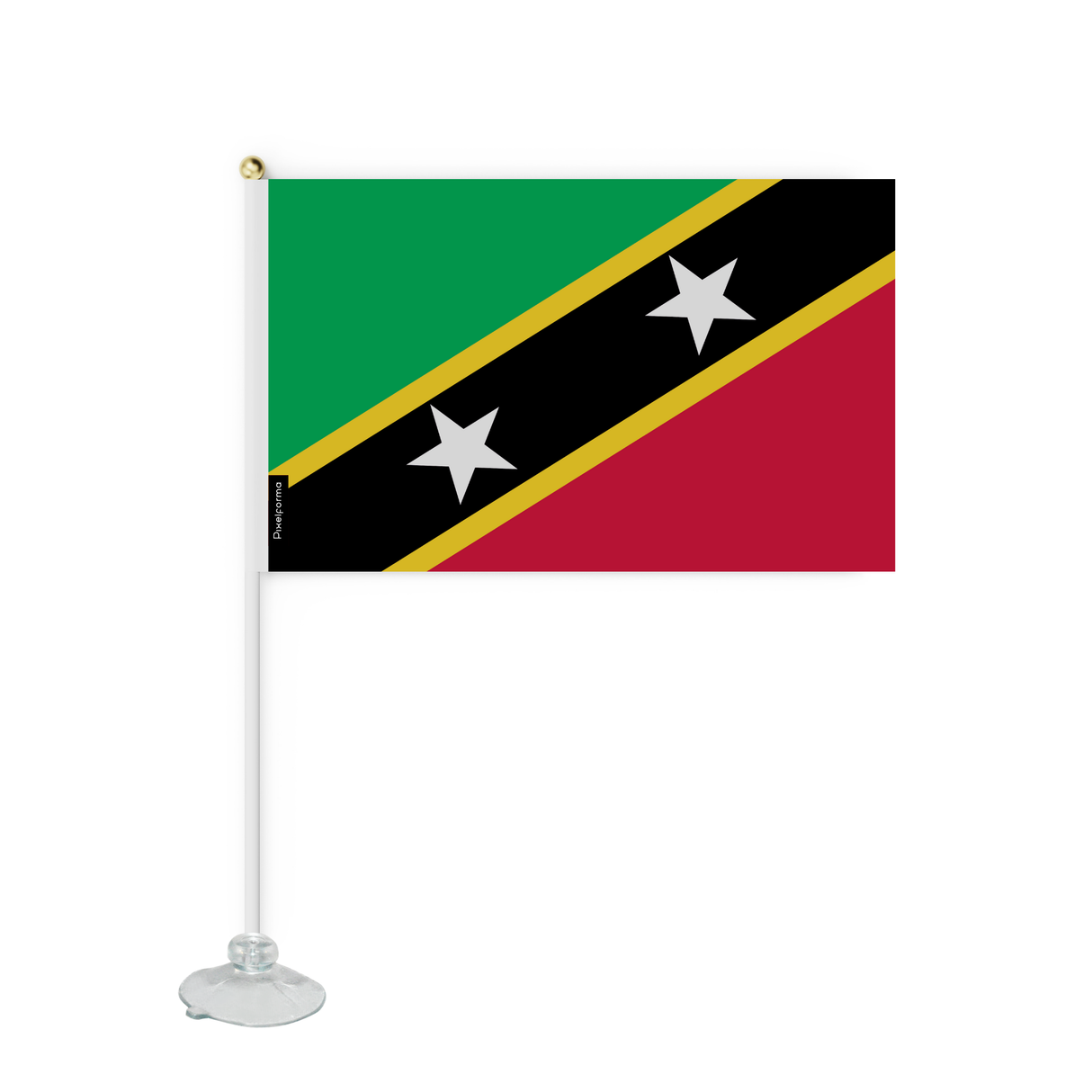 Mini suction cup flag Flag of Saint Kitts and Nevis