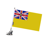 Poste de ventosa con bandera de Niue