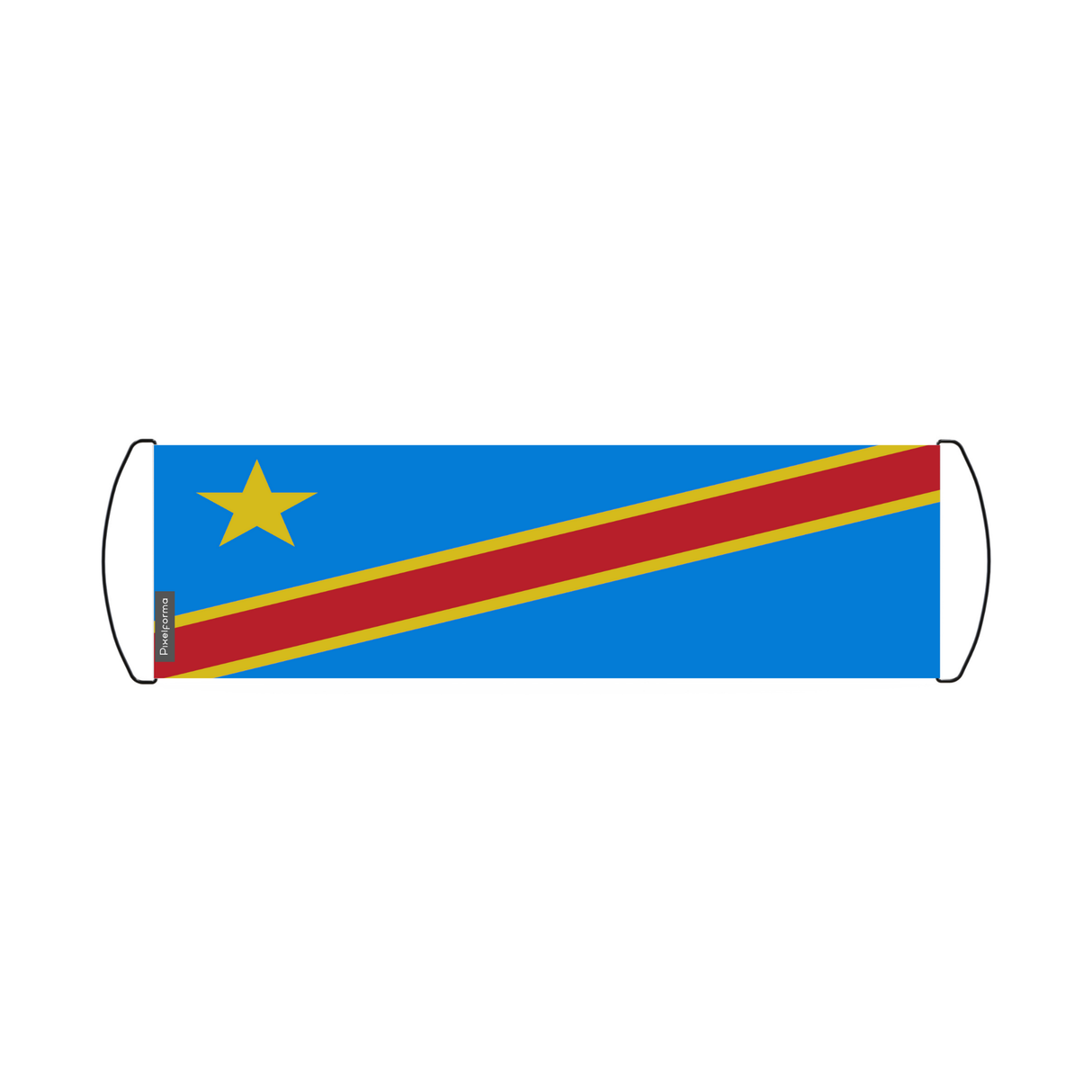 Scrolling banner Flag of the Democratic Republic of the Congo