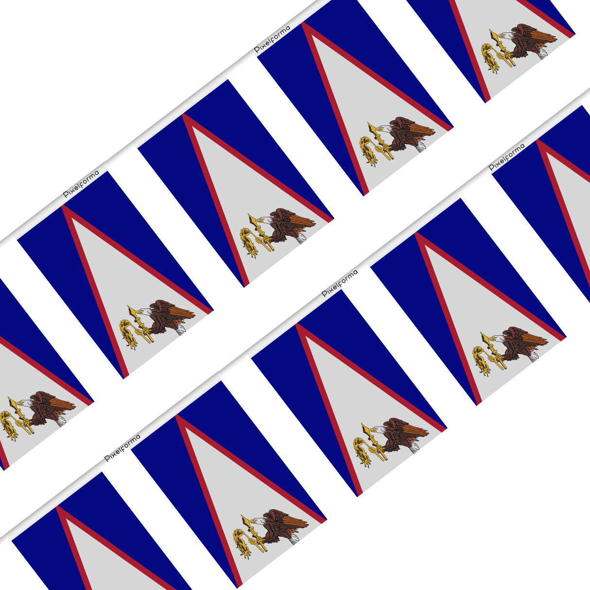 Guirlande Drapeau Samoa américaines en Polyester