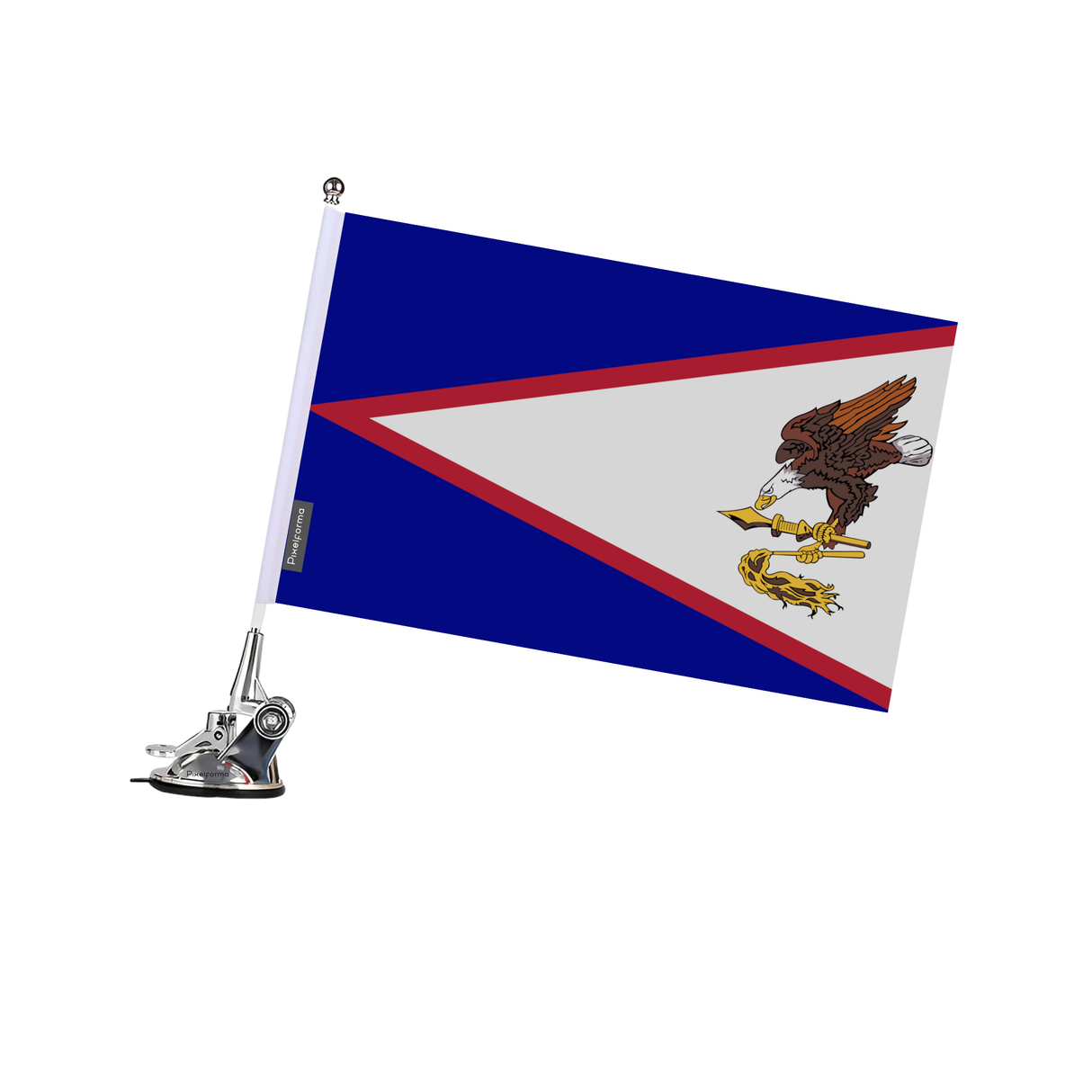 American Samoa Flag Suction Cup Pole