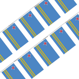 Aruba Flag Garland in several sizes