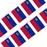 Guirlande Drapeau Liechtenstein en Polyester