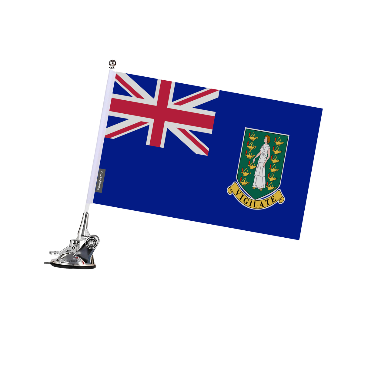 Suction Cup Flag of the British Virgin Islands