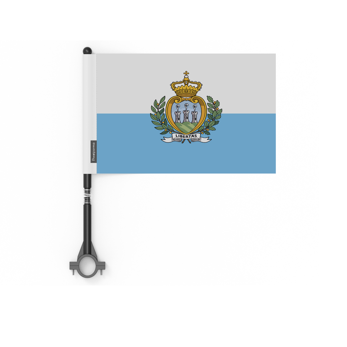 Bandera de bicicleta de poliéster de San Marino