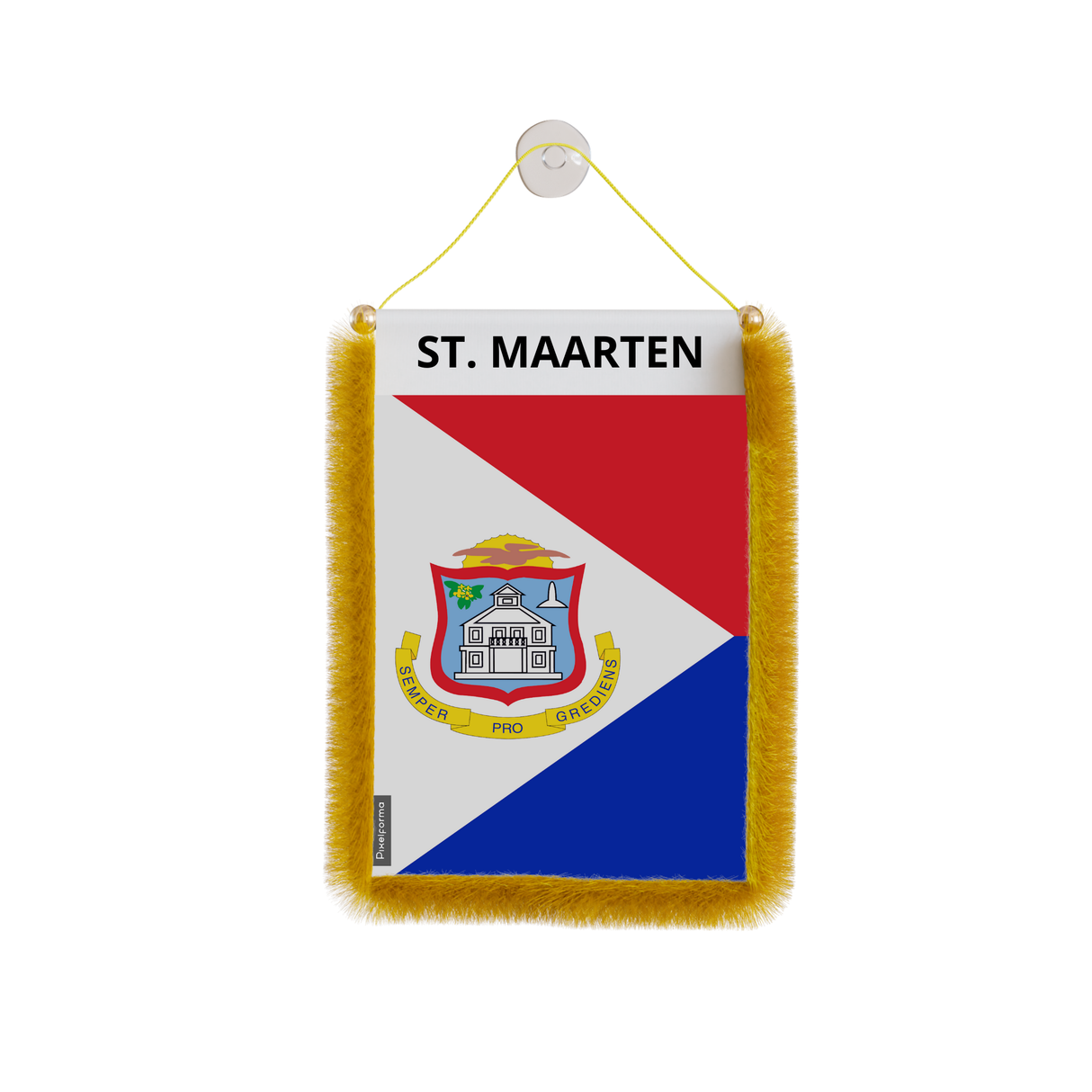 Saint Martin Flag Car Pennant