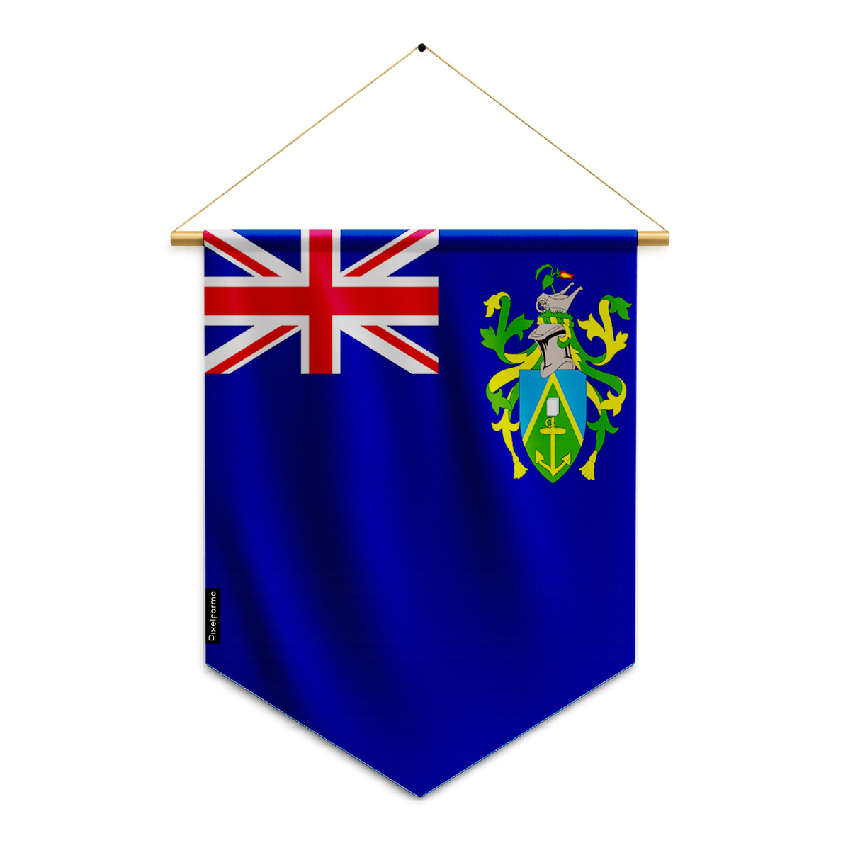 Pitcairn Islands flag pennant to hang in polyester