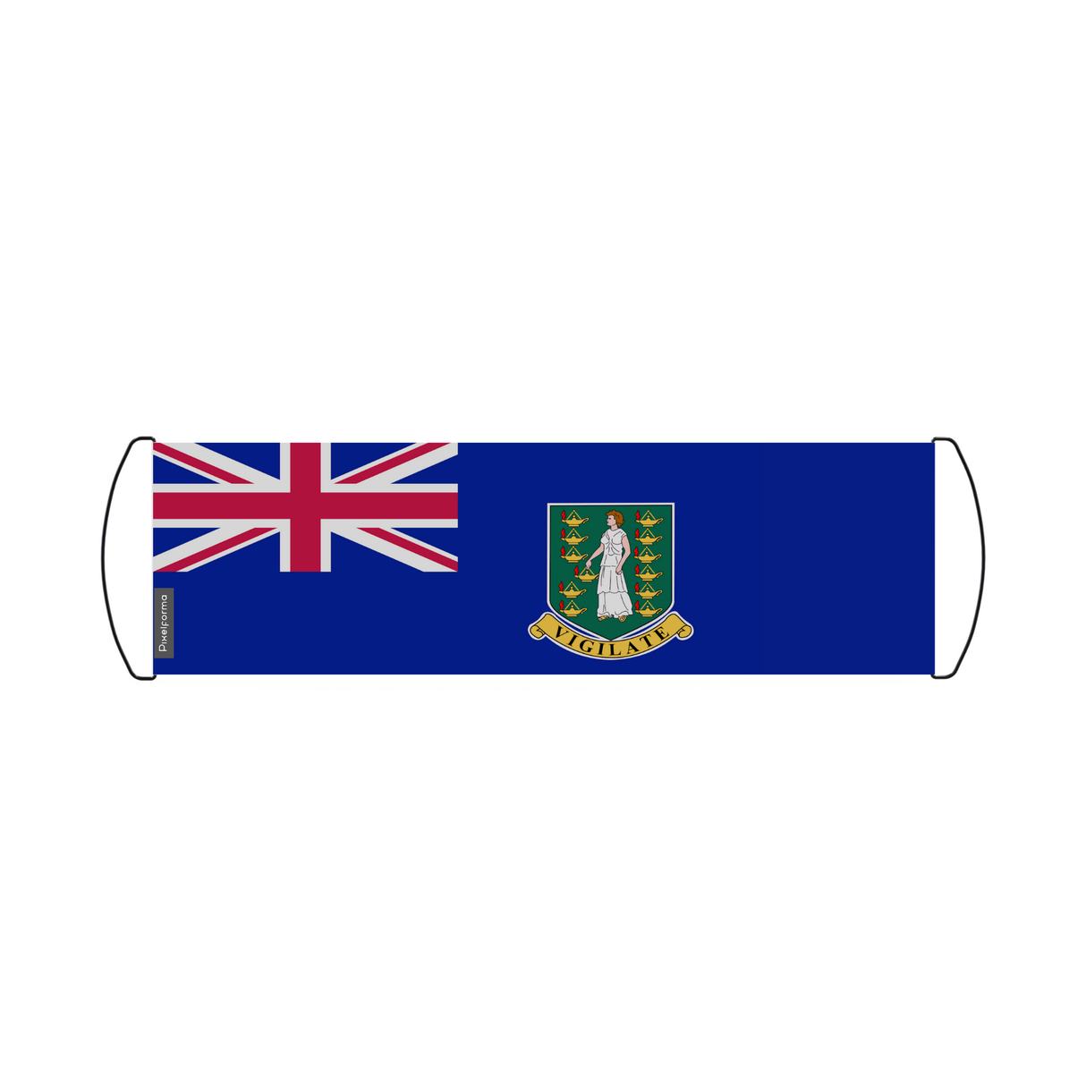 British Virgin Islands Flag Scroll Banner 