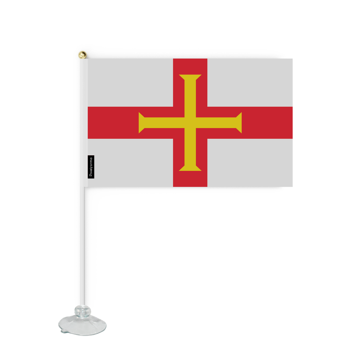 Mini flag suction cup Flag of Guernsey