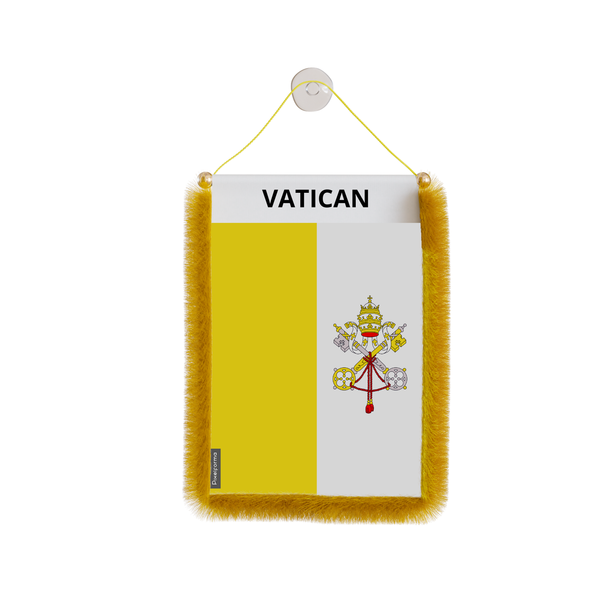 Vatican Flag Car Pennant