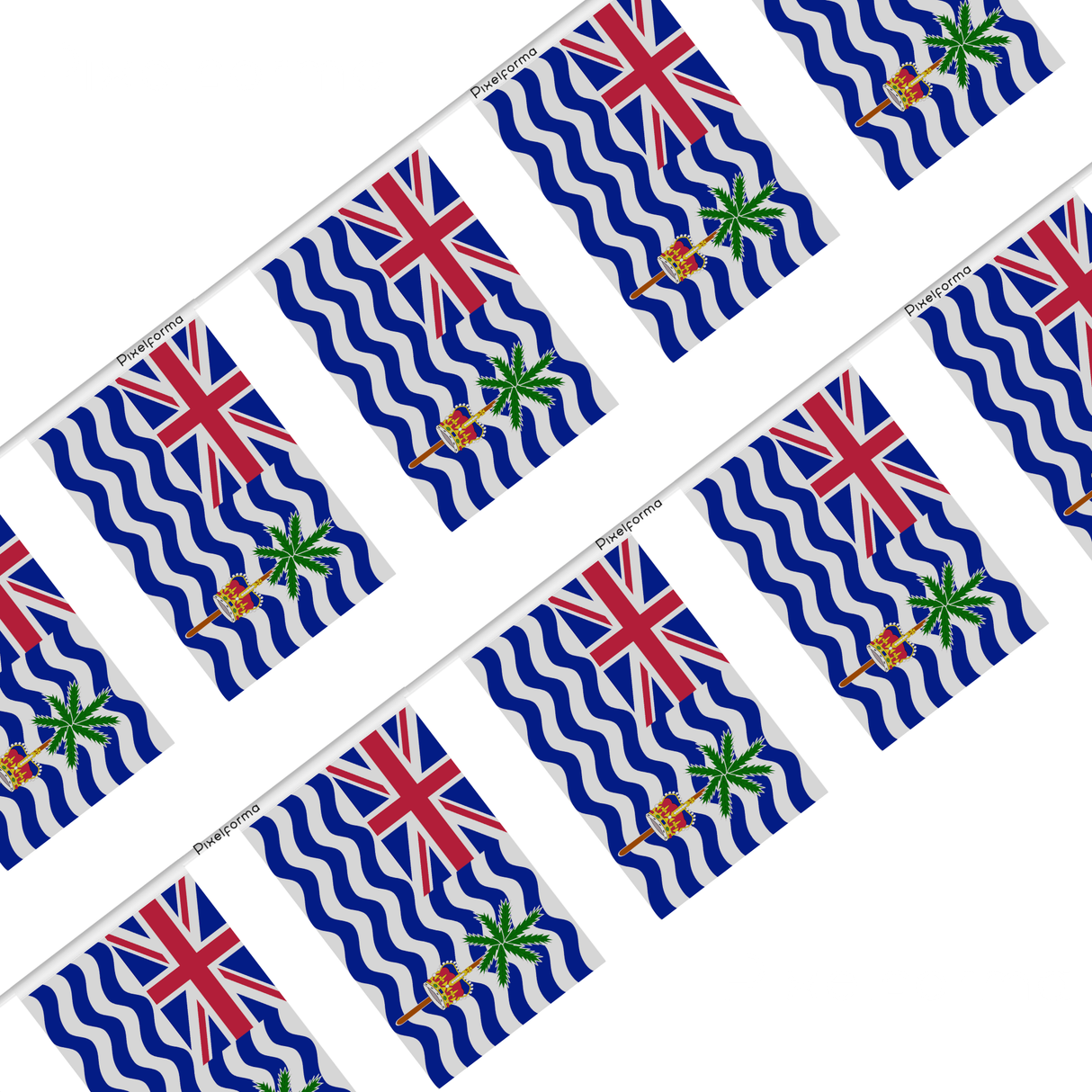 British Indian Ocean Territory Polyester Flag Garland