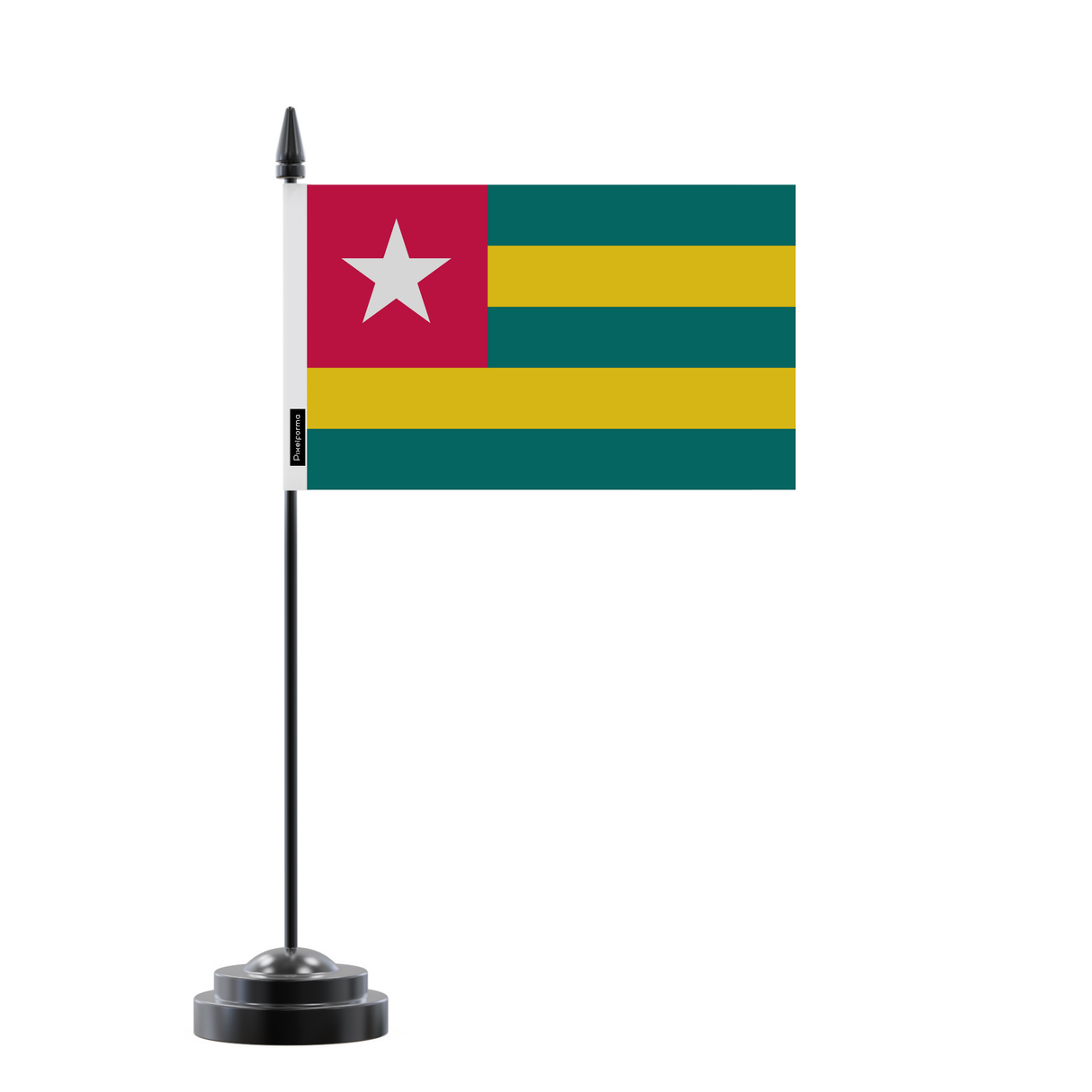 Bandera de mesa de Togo 